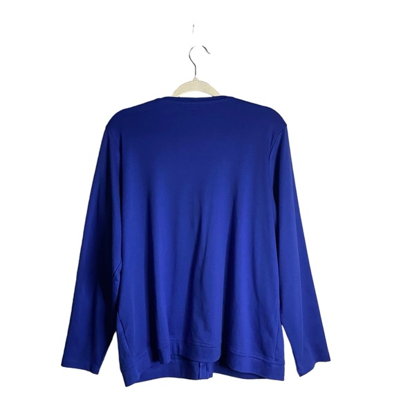 Land's End Women's Royal Blue Button-Down Cardigan - Picture 8 of 8
